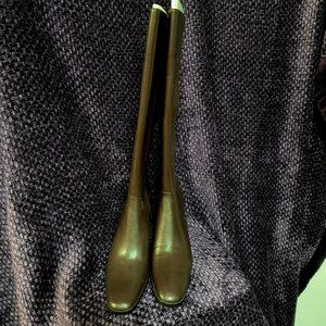 Never Worn Brown Genuine Leather Knee High Boots